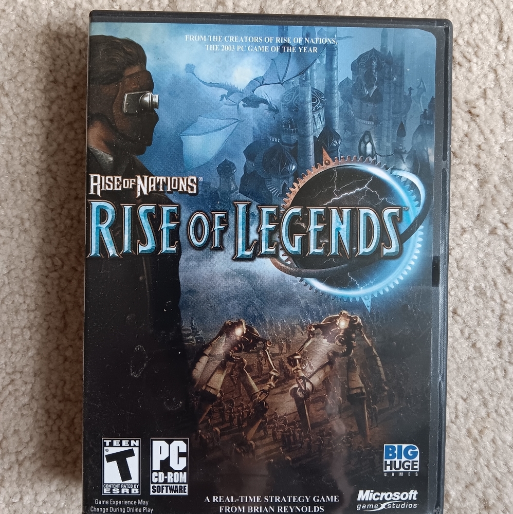 PC CD ROM Rise of Legends Game